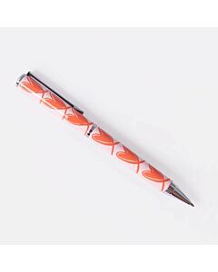 Caroline Gardner Pink/Orange Looped Hearts Boxed Pen